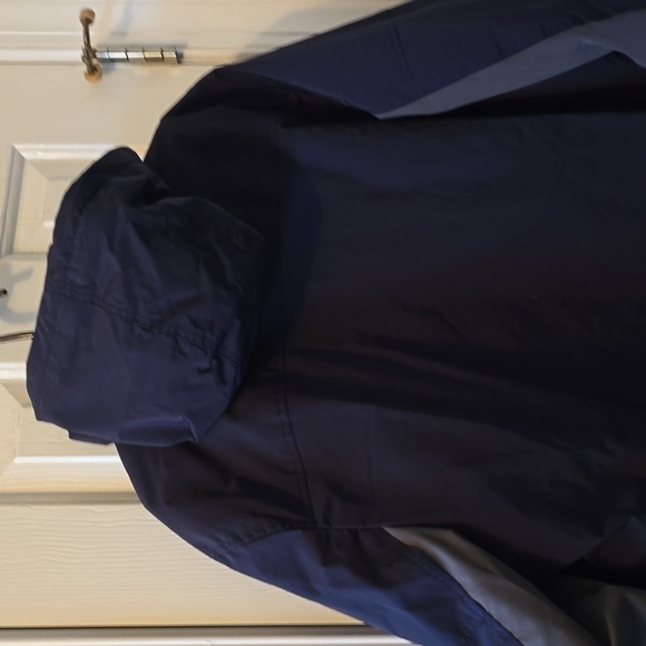 G. H. BASS & CO BRAND MENS BLUE & GRAY HOODED WINTER COAT SIZE XL - Picture 5 of 16